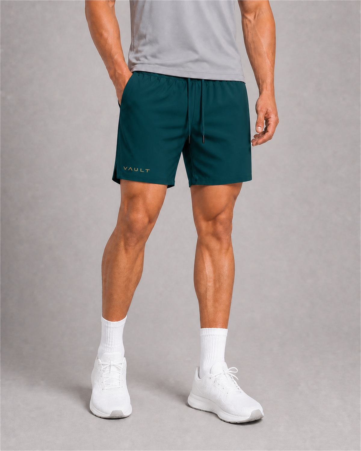 VAULT Performance Training Shorts - Deep Teal