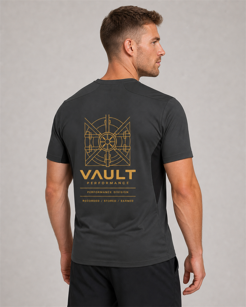 VAULT Performance Lightweight Training Tee - Dark Grey