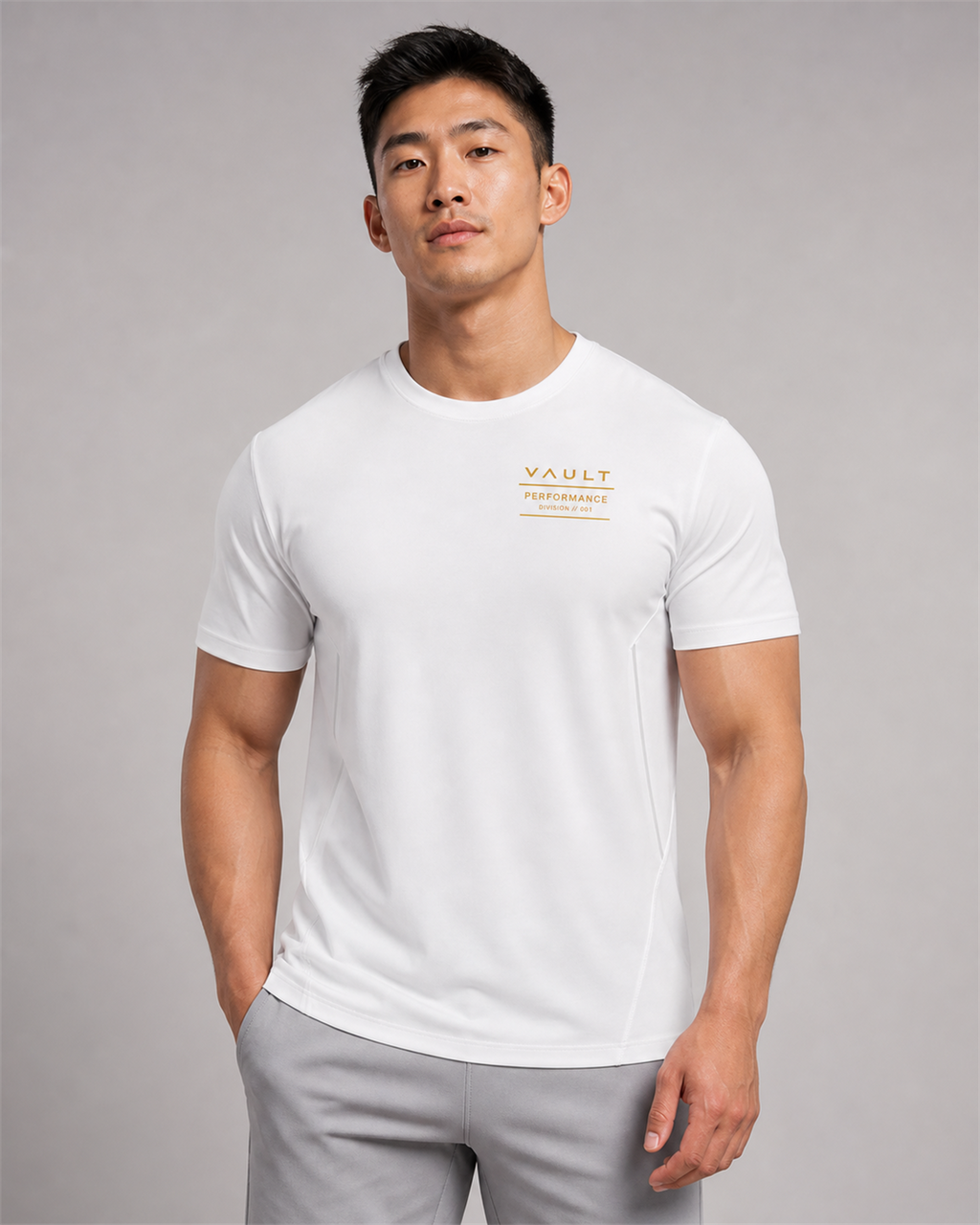 VAULT Performance Lightweight Training Tee - White