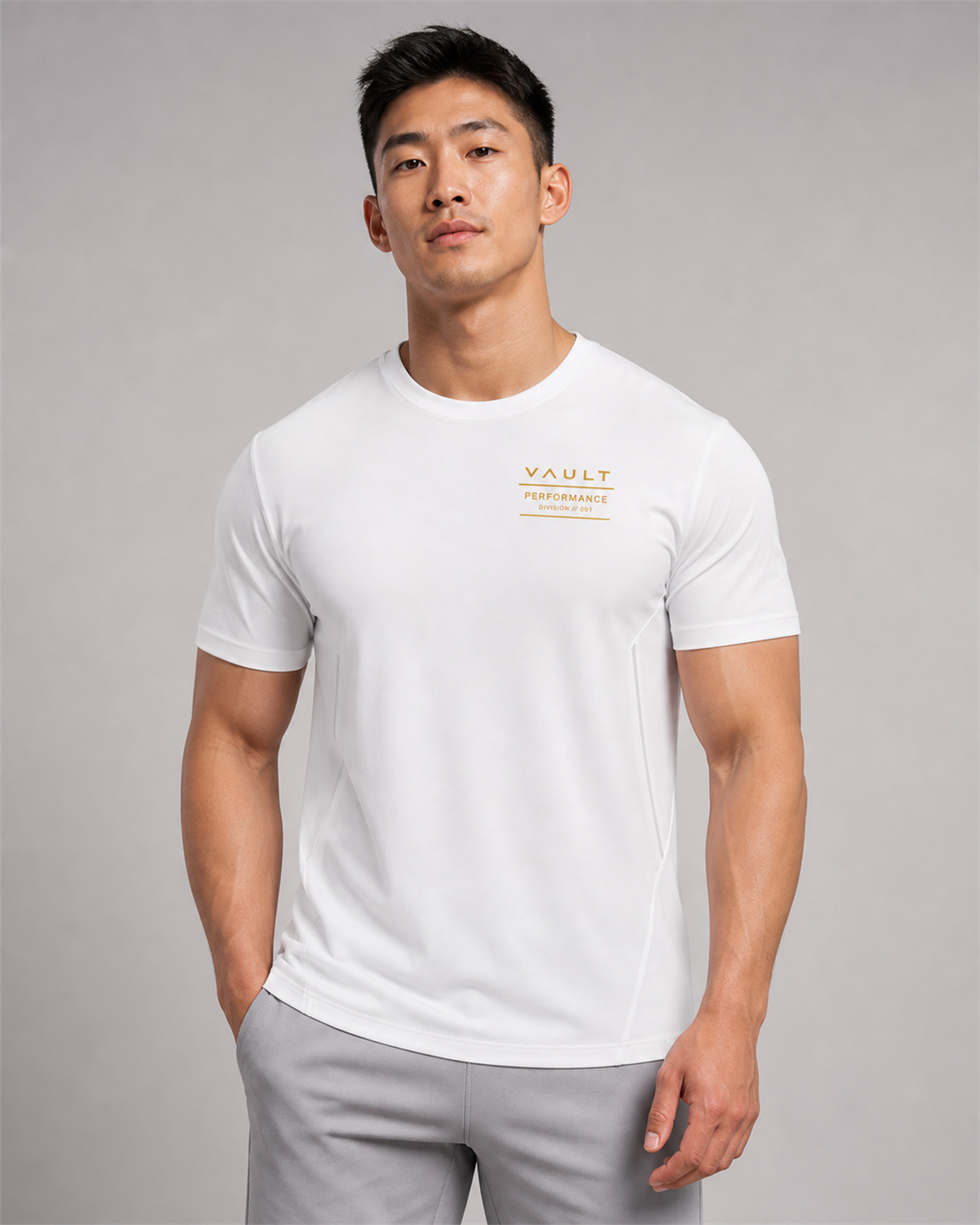 VAULT Performance Lightweight Training Tee - White