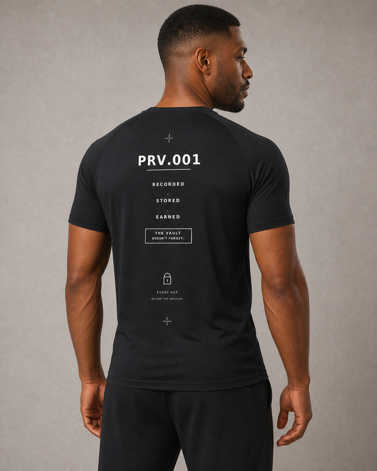 Muscle Fit Tee — Black | Drop 001