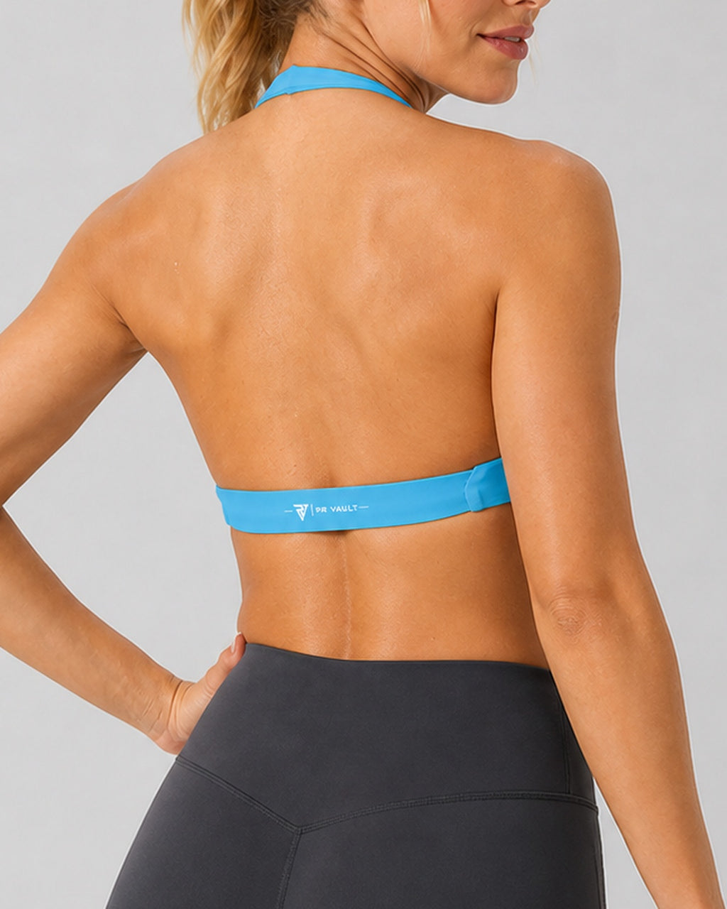 Women's Halter Sports Bra — Blue | Drop 001