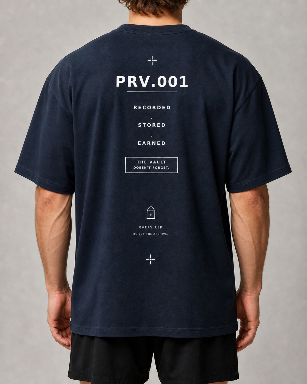 Oversized Tee — Navy | Drop 001