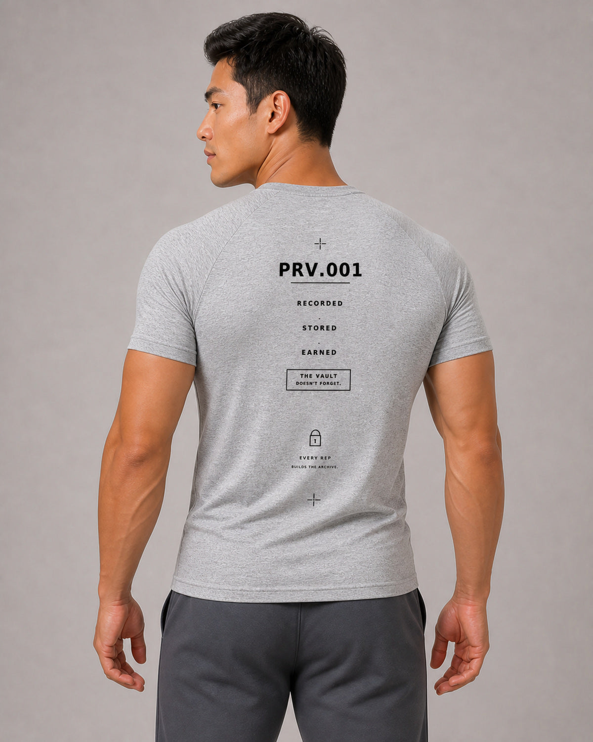 Muscle Fit Tee — Grey | Drop 001