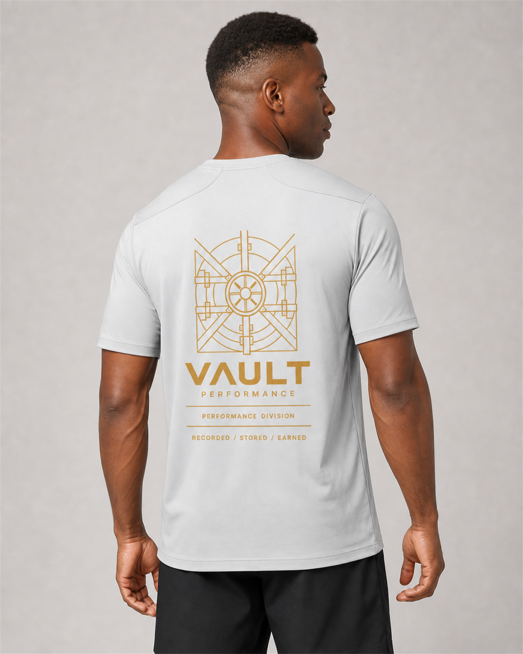VAULT Performance Lightweight Training Tee - Light Grey