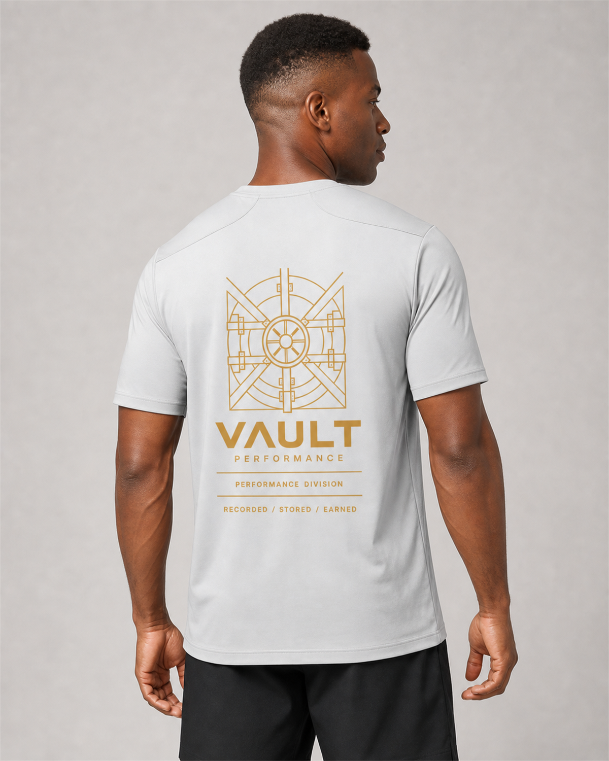 VAULT Performance Lightweight Training Tee - Light Grey