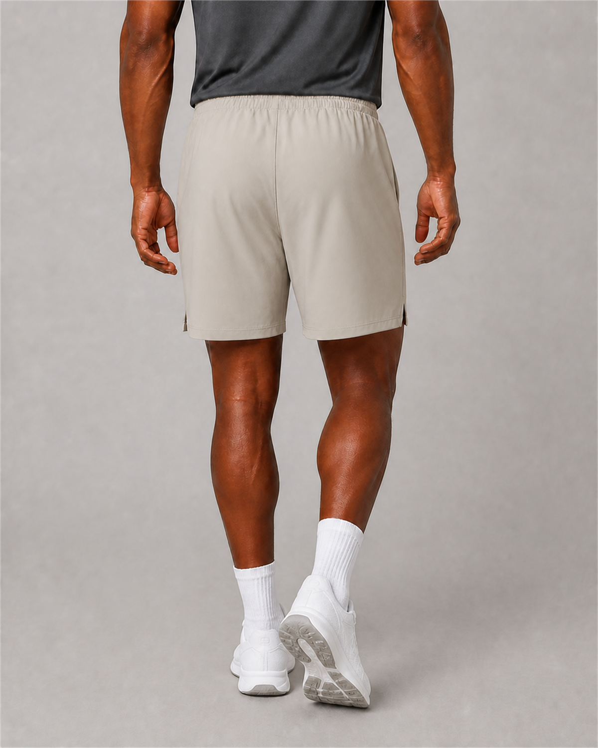 VAULT Performance Training Shorts - Pale Khaki