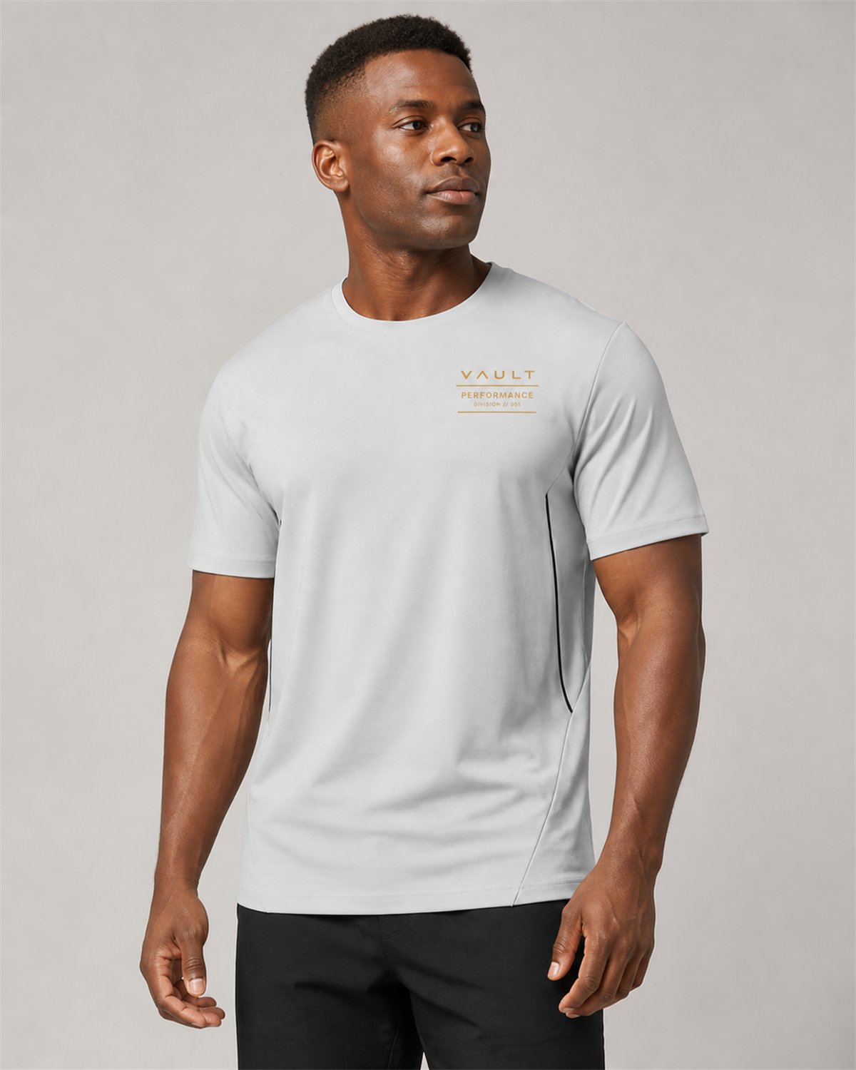 VAULT Performance Lightweight Training Tee - Light Grey