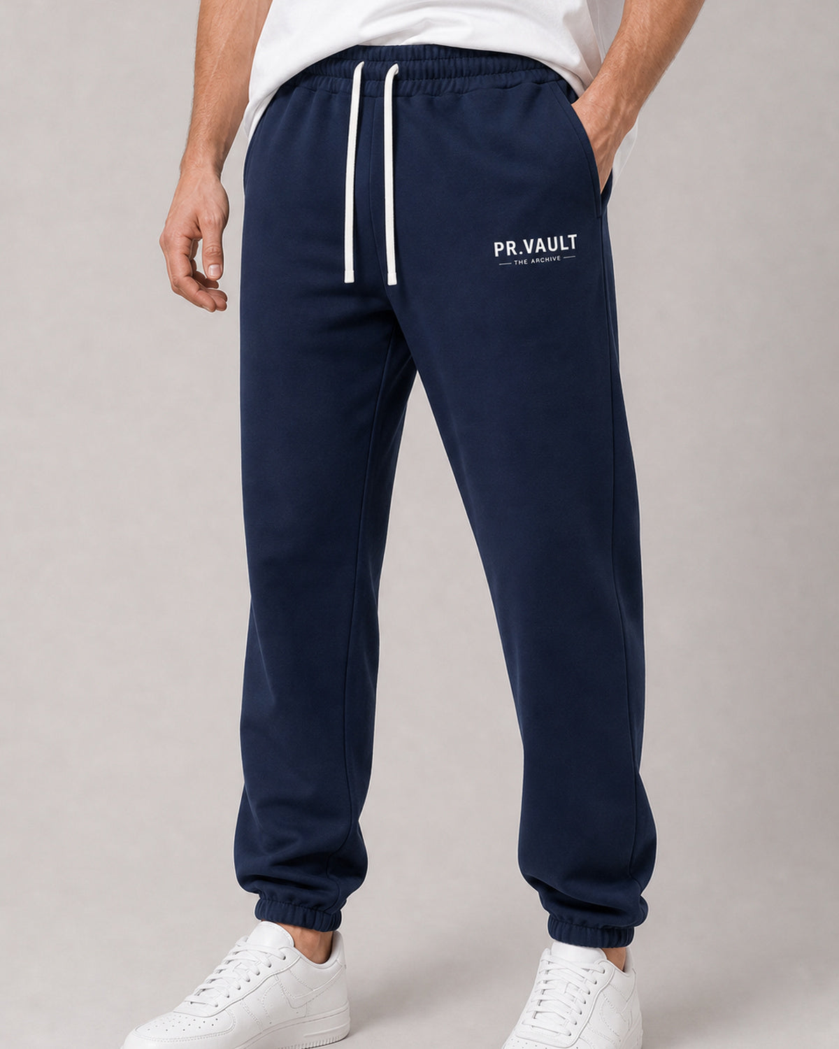 Cuffed Joggers — Navy | Drop 001