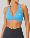 Women's Halter Sports Bra — Blue | Drop 001